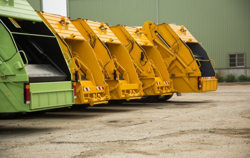 Recycling process in action